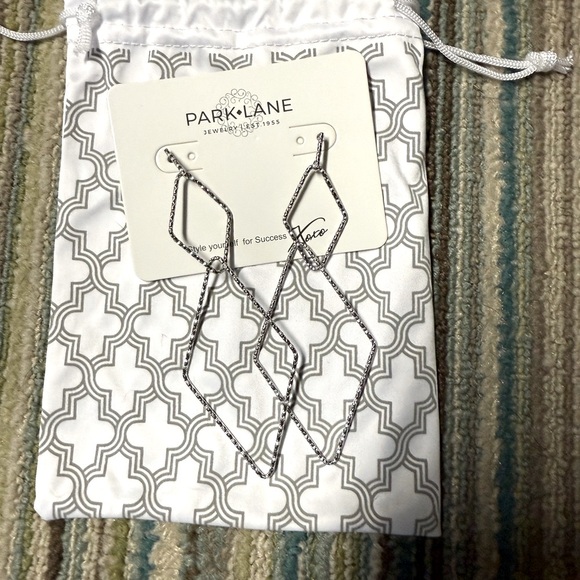 Park Lane Silver Jagger Earrings - Picture 4 of 5